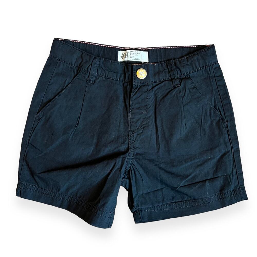 NEW H&M Black Cotton Shorts